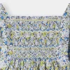 Child Bonpoint Tops | Pays Smocked Blouse Blue Flowers
