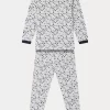 Child Bonpoint Pajamas | Planet Pajamas Heathered Gray