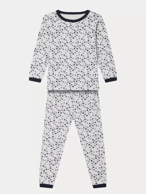 Child Bonpoint Pajamas | Planet Pajamas Heathered Gray