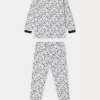 Child Bonpoint Pajamas | Planet Pajamas Heathered Gray