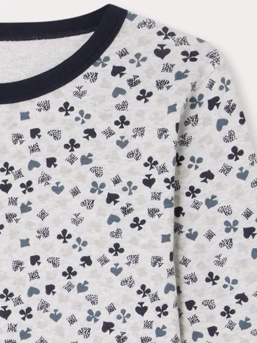 Child Bonpoint Pajamas | Planet Pajamas Heathered Gray