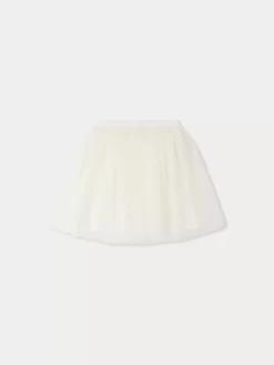 Child Bonpoint Skirts | Pois Skirt Milk White