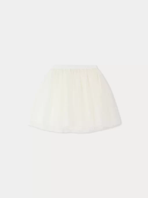 Child Bonpoint Skirts | Pois Skirt Milk White