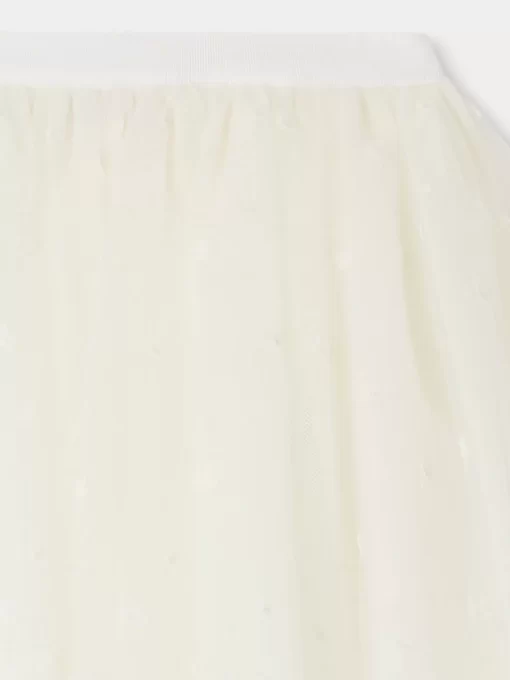 Child Bonpoint Skirts | Pois Skirt Milk White