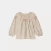 Child Bonpoint Tops | Poldie Smocked Blouse Pink Flowers
