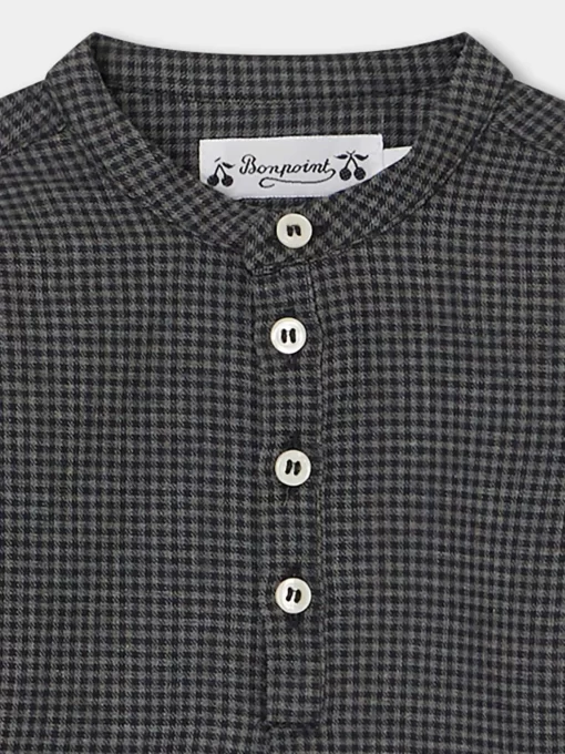 Newborn & Baby Bonpoint Tops | Polisson Shirt Medium Gray