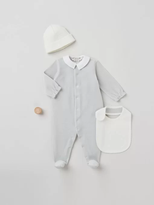Newborn & Baby Bonpoint Curated Newborn Gift Boxes | Prestige Prince Gift Set Gray Blue