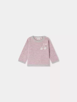 Newborn & Baby Bonpoint Sweaters And Cardigans | Pull Celly Rose Fonce