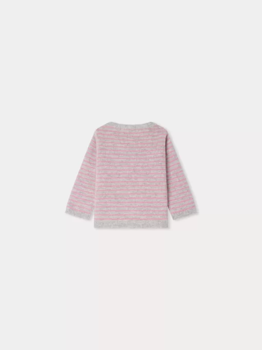 Newborn & Baby Bonpoint Sweaters And Cardigans | Pull Celly Rose Fonce