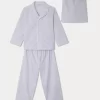 Child Bonpoint Pajamas | Pyjama Dormeur Rayures Bleu Nuit