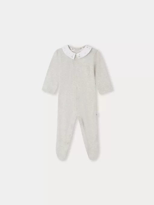 Newborn & Baby Bonpoint Onesies And Pajamas | Pyjama Tilouan Mauve Grise