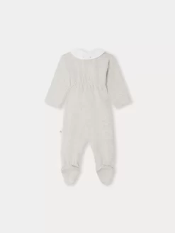 Newborn & Baby Bonpoint Onesies And Pajamas | Pyjama Tilouan Mauve Grise