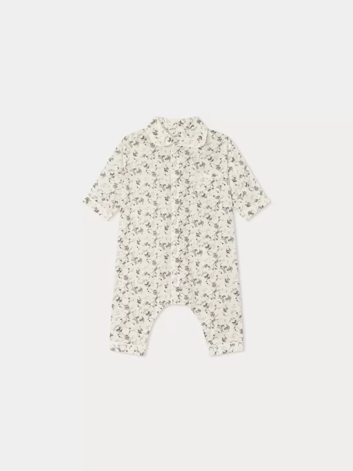 Newborn & Baby Bonpoint Pants, Bloomers, And Rompers | Reve Jumpsuit Ecru Flowers