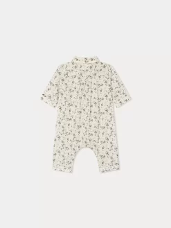 Newborn & Baby Bonpoint Pants, Bloomers, And Rompers | Reve Jumpsuit Ecru Flowers