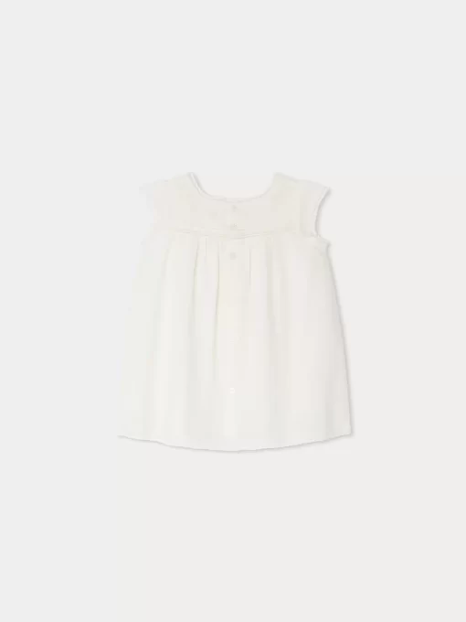 Newborn & Baby Bonpoint Dresses | Robe Angeli Blanc Lait