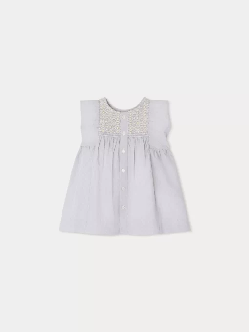 Newborn & Baby Bonpoint Dresses | Robe Cadelili Gris Clair