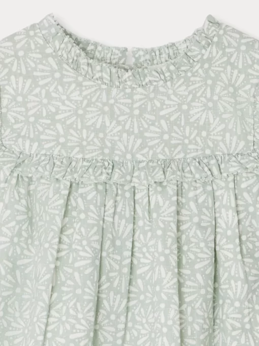 Newborn & Baby Bonpoint Dresses | Robe Faiki Vert Intermediaire