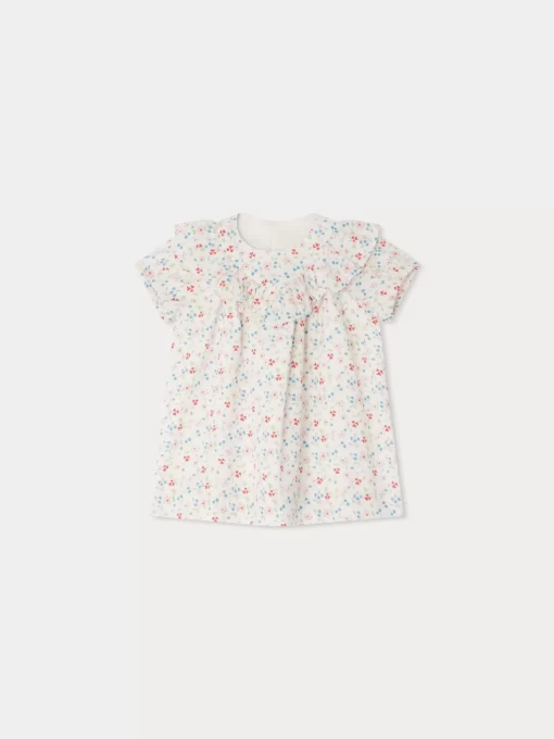 Newborn & Baby Bonpoint Dresses | Robe Falbalili Rose Poudre