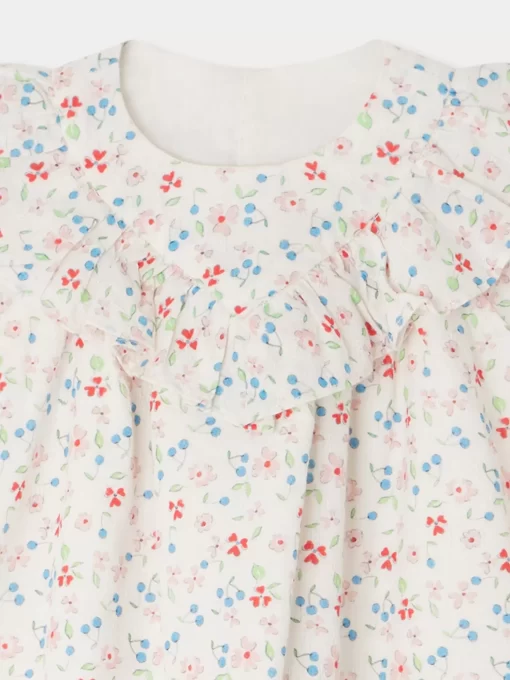 Newborn & Baby Bonpoint Dresses | Robe Falbalili Rose Poudre