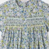 Child Bonpoint Dresses | Robe Smockee Candice Fleur Bleu