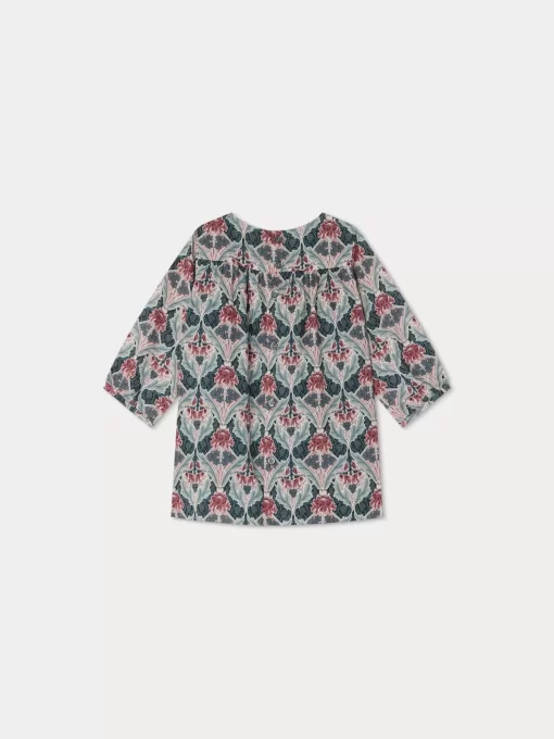 Newborn & Baby Bonpoint Dresses | Robe Smockee Felicie Fleur Figue