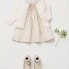 Newborn & Baby Bonpoint Dresses | Robe Smockee Joyeuse Fleurs Rose