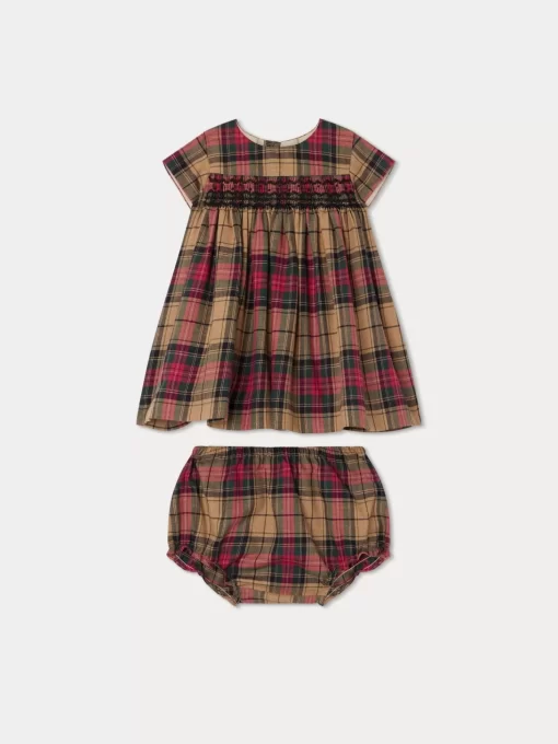 Newborn & Baby Bonpoint Dresses | Robe Smockee Maruska Camel