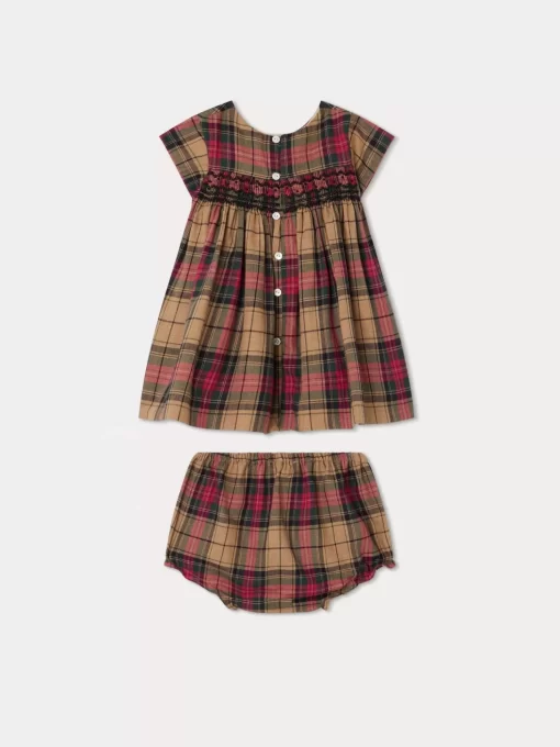 Newborn & Baby Bonpoint Dresses | Robe Smockee Maruska Camel
