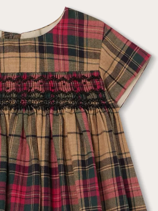 Newborn & Baby Bonpoint Dresses | Robe Smockee Maruska Camel