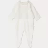 Newborn & Baby Bonpoint Onesies And Pajamas | Sage Pajamas Natural White