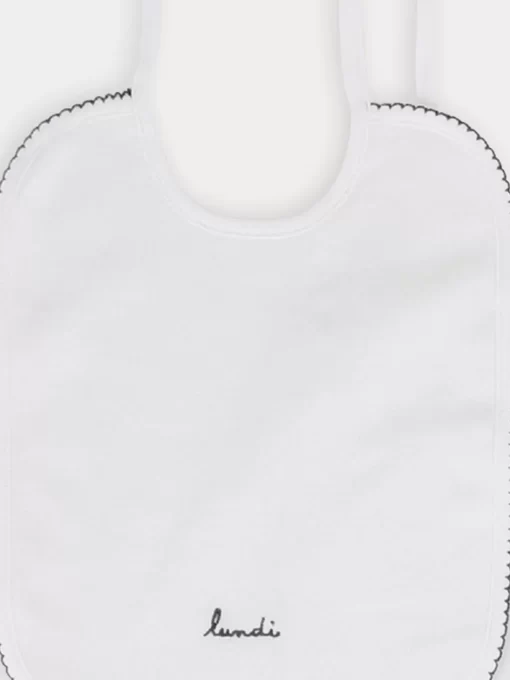 Newborn & Baby Bonpoint Childcare | Set Of Embroidered Bibs White