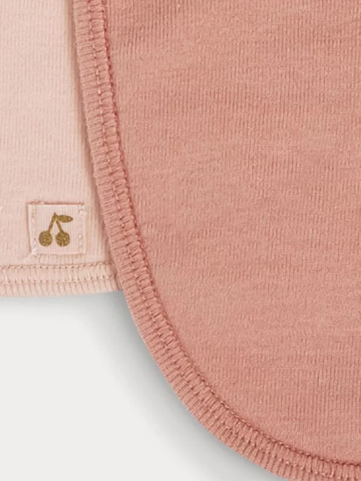 Newborn & Baby Bonpoint Childcare | Set Of Three Cotton Bibs For Baby Pale Pink