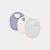 Newborn & Baby Bonpoint Childcare | Set Of Three Cotton Bibs For Baby Sky Blue