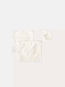 Newborn & Baby Bonpoint Childcare | Set Of Two Double Cotton Squares For Baby Gold