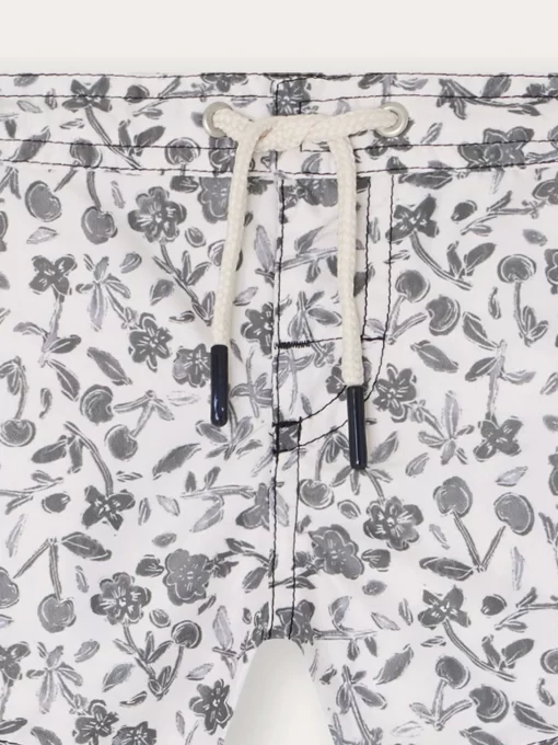 Newborn & Baby Bonpoint Accessories | Short De Bain Niagara Fleurs Tilleul