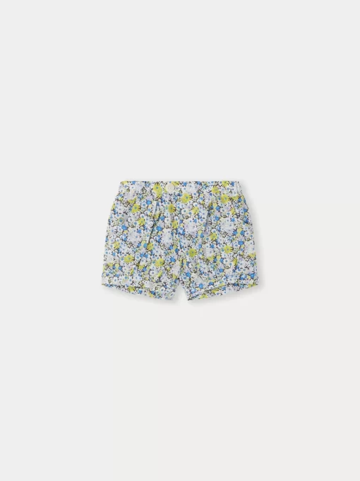 Newborn & Baby Bonpoint Bloomers, Shorts, And Pants | Short Square Fleur Bleu