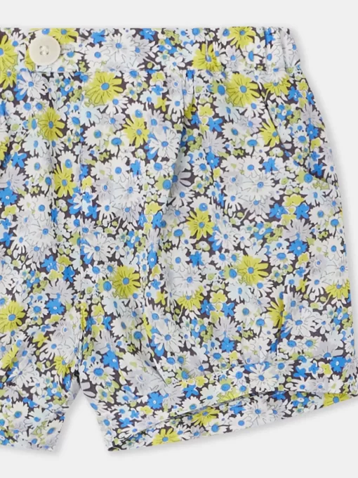 Newborn & Baby Bonpoint Bloomers, Shorts, And Pants | Short Square Fleur Bleu