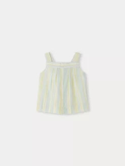 Child Bonpoint Tops | Soleil Blouse Lagoon Blue