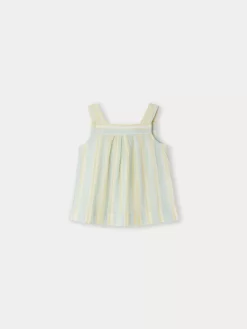 Child Bonpoint Tops | Soleil Blouse Lagoon Blue