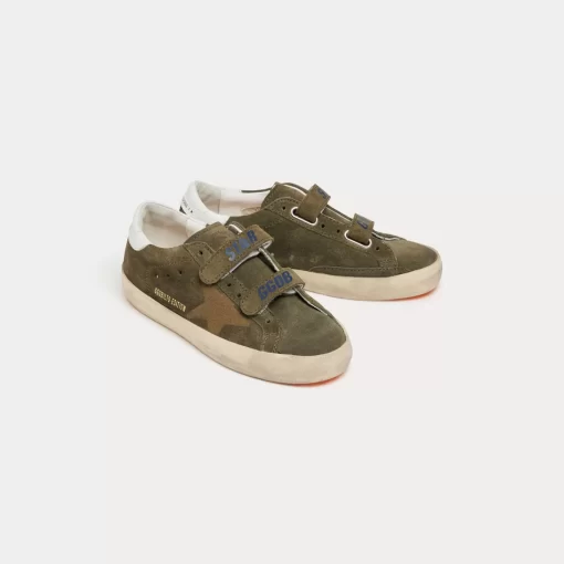 Child Bonpoint Shoes | Star X Golden Goose Low-Top Sneakers Dark Khaki