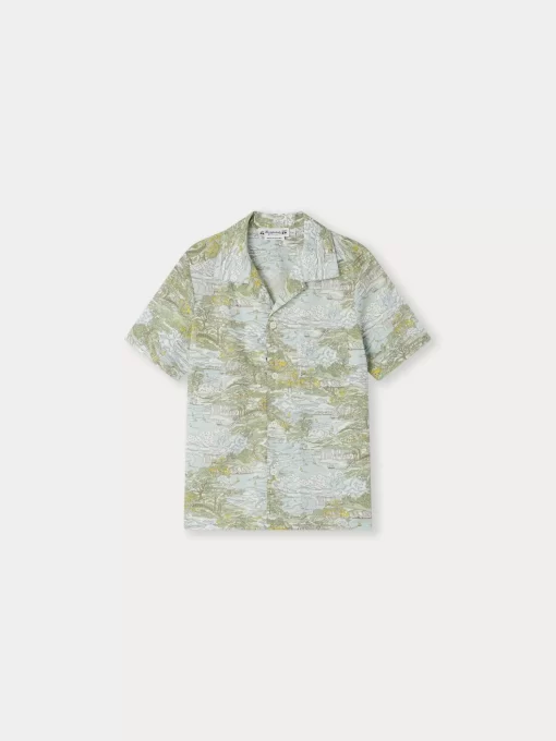 Child Bonpoint Tops | Steve Shirt Lichen Green