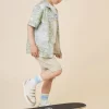 Child Bonpoint Tops | Steve Shirt Lichen Green
