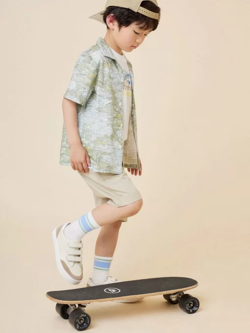 Child Bonpoint Tops | Steve Shirt Lichen Green