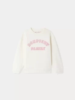 Child Bonpoint Sweatshirts | Sweat Fleurette Upb Ivoire
