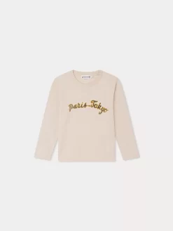 Child Bonpoint Tops | Tadda T-Shirt Mottled Beige