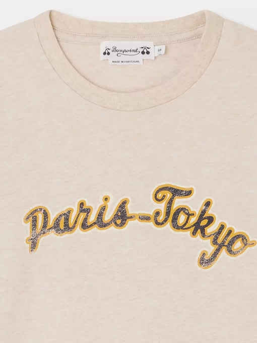 Child Bonpoint Tops | Tadda T-Shirt Mottled Beige