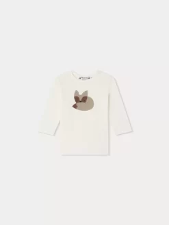 Newborn & Baby Bonpoint Tops | Tahsin Long-Sleeved T-Shirt White Milk