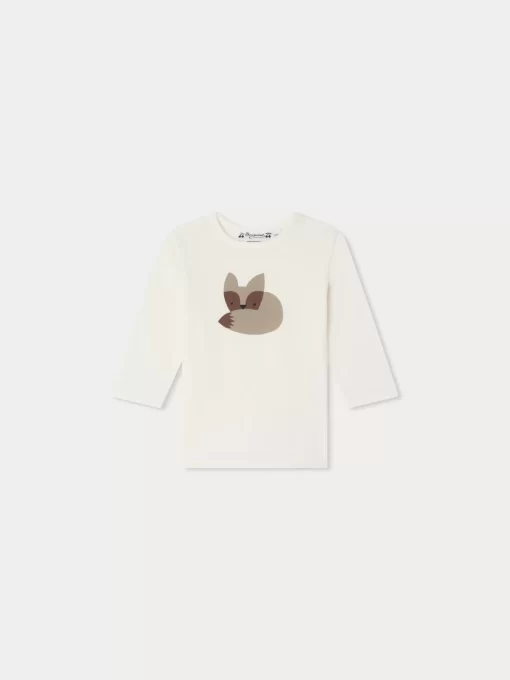 Newborn & Baby Bonpoint Tops | Tahsin Long-Sleeved T-Shirt White Milk