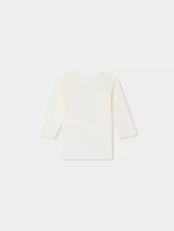 Newborn & Baby Bonpoint Tops | Tahsin Long-Sleeved T-Shirt White Milk