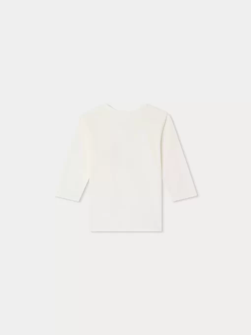 Newborn & Baby Bonpoint Tops | Tahsin Long-Sleeved T-Shirt White Milk